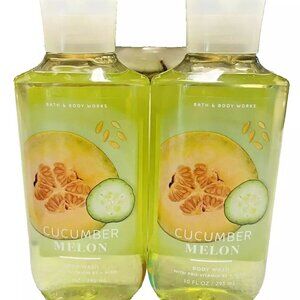 BATH & BODY WORKS CUCUMBER MELON SHOWER GEL SET OF TWO LOT OF 2 NEW! FRESH FRUIT